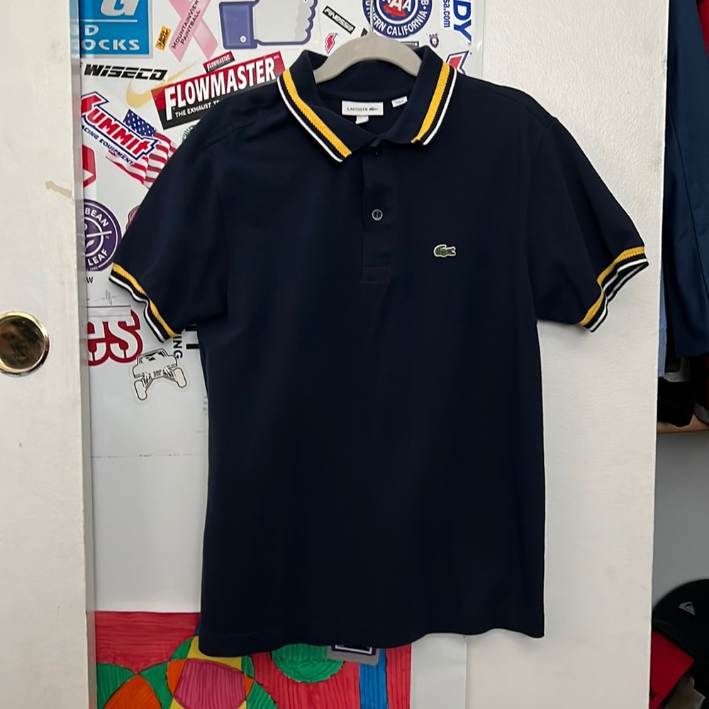 Blue Lacoste polo